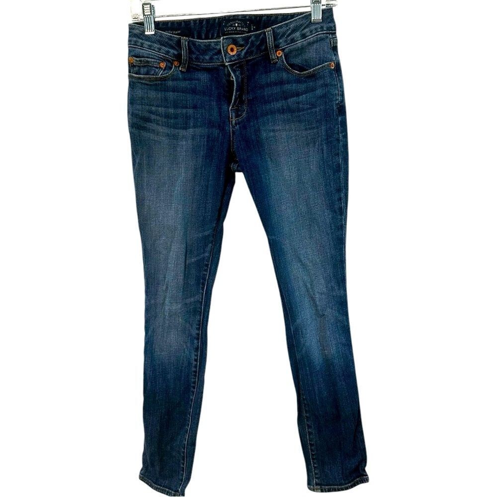 Lucky Brand Lolita Skinny Jeans Dark Wash Size 4/27 Stretch Denim preppy classic